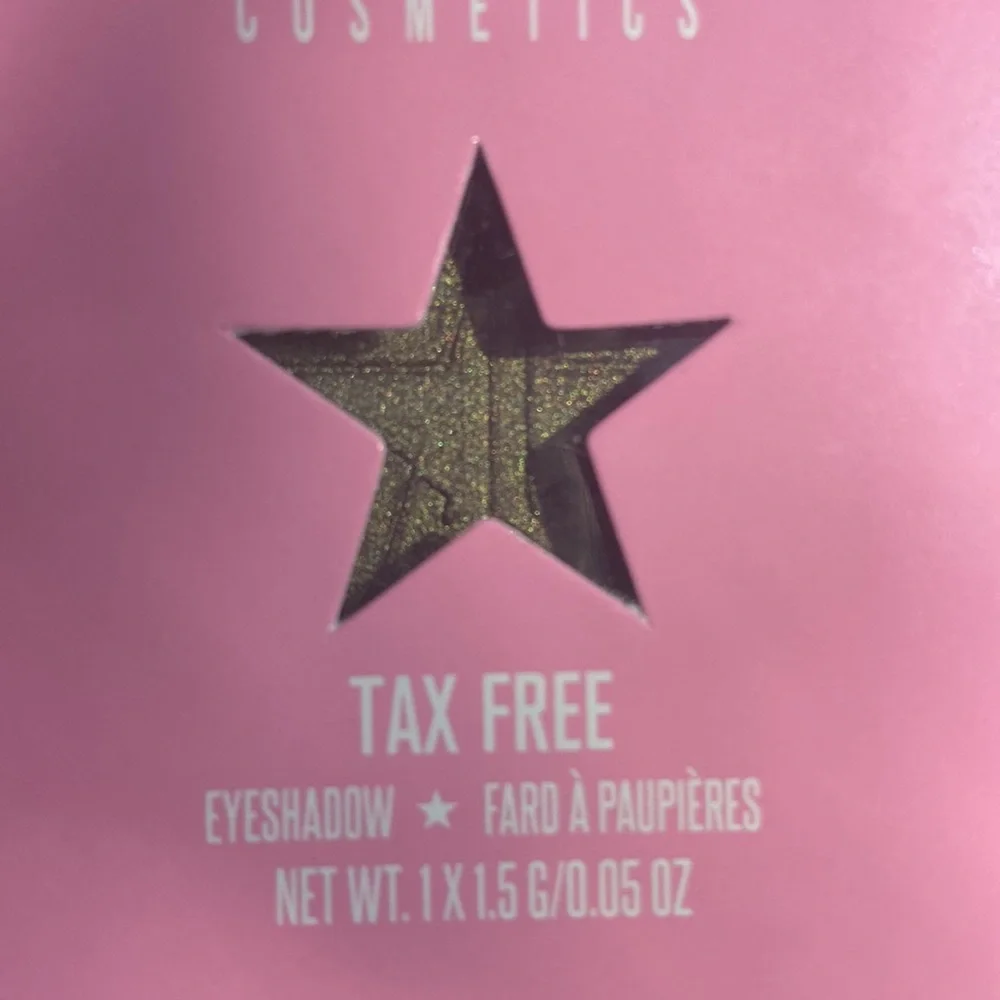 NEW! JEFFREE STAR Pressed Pigment Eye Shadow Single TAX FREE Metallic Green-Gold